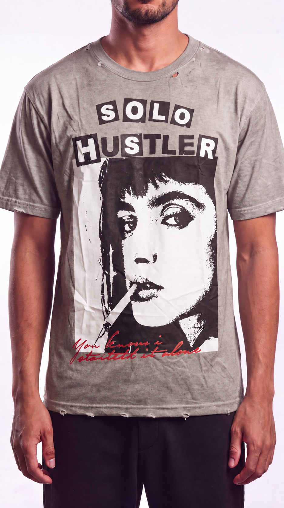 Solo Hustler Gray Tee